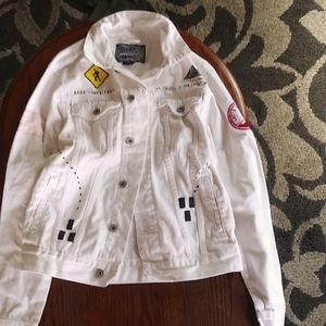 Trademark Brooklyn cloth destination jean jacket (very swaggy)